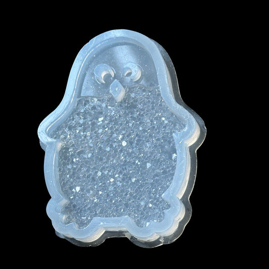 Small Penguin Silicone Mold for Resin | Christmas Ornament Mold