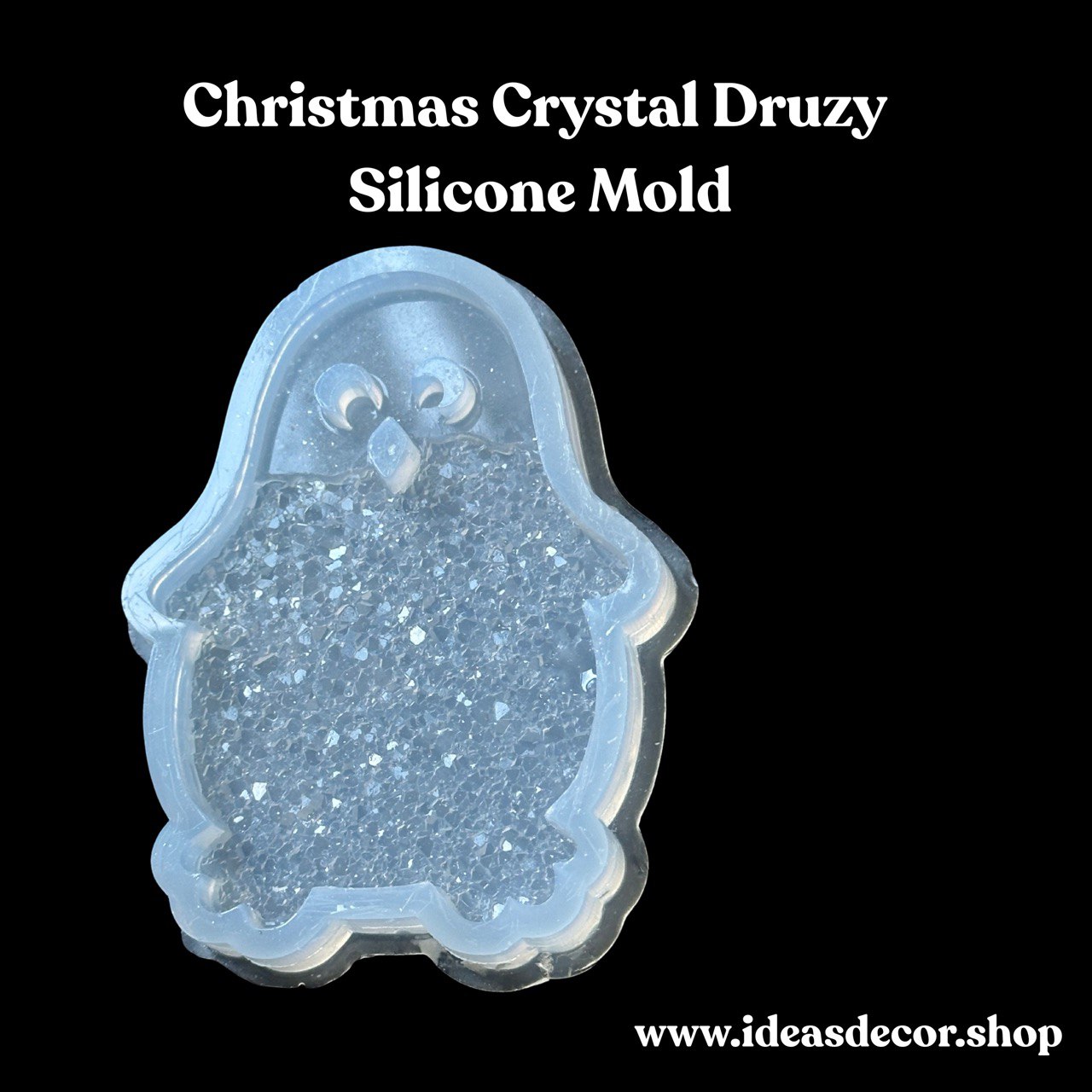 Small Penguin Silicone Mold for Resin | Christmas Ornament Mold