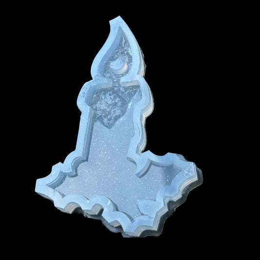 Burning Candle Christmas Tree Toy Silicone Mold for Unique Resin Art