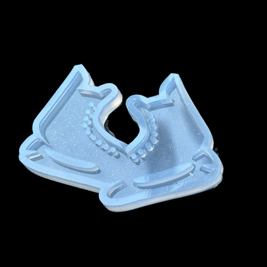 Pair of Ice Skates Silicone Mold for Resin Christmas Tree Ornaments
