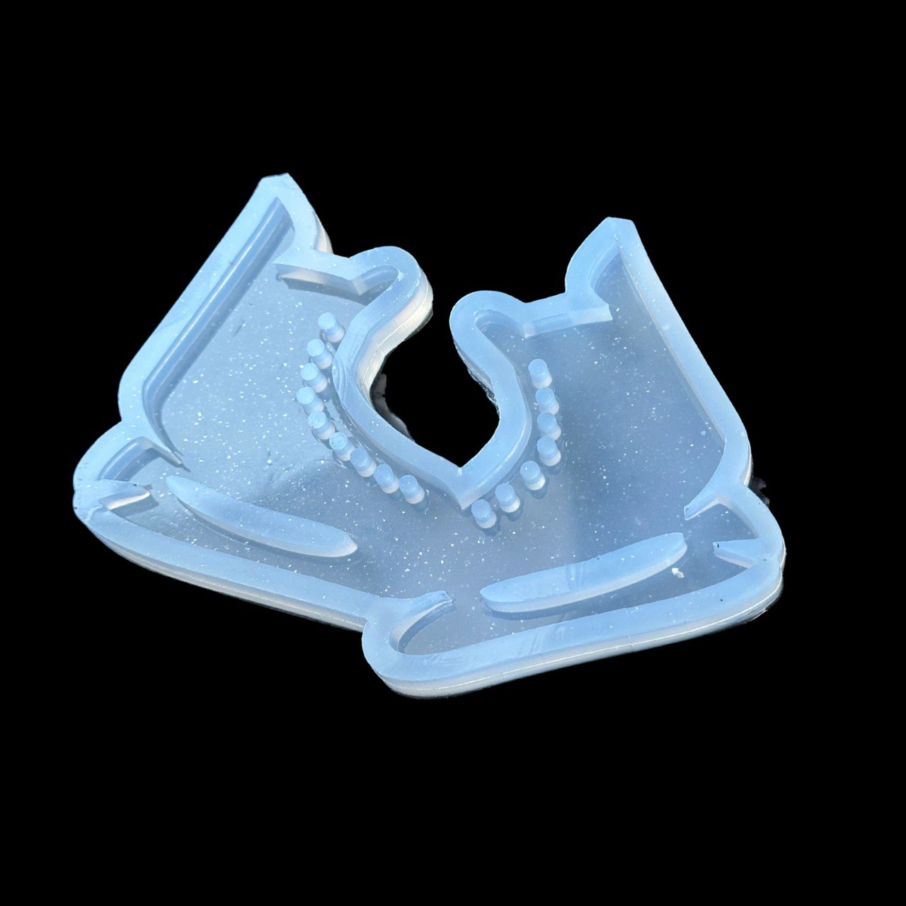 Pair of Ice Skates Silicone Mold for Resin Christmas Tree Ornaments