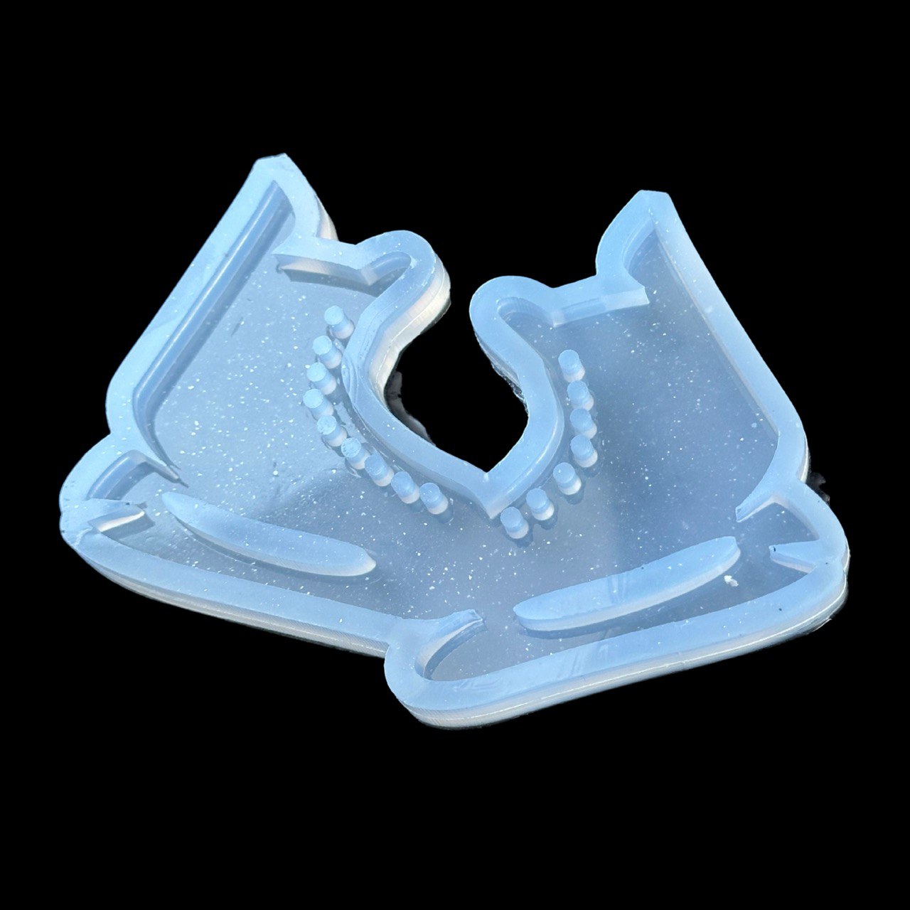 Pair of Ice Skates Silicone Mold for Resin Christmas Tree Ornaments