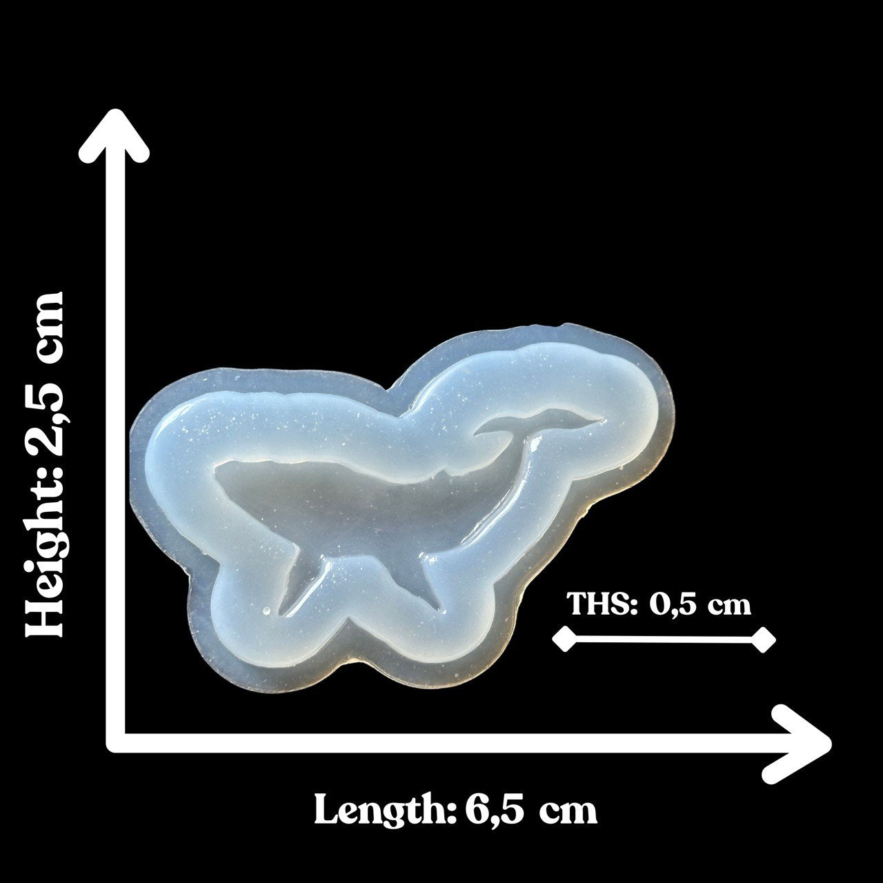 Marine Sea Set Whale and Seahorse Silicone Mold for Jewelry Resin Art