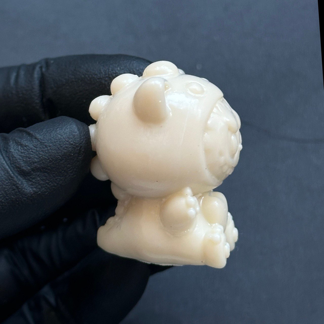 Silicone Mold with 3 Cute Girl in Dinosaur Costume