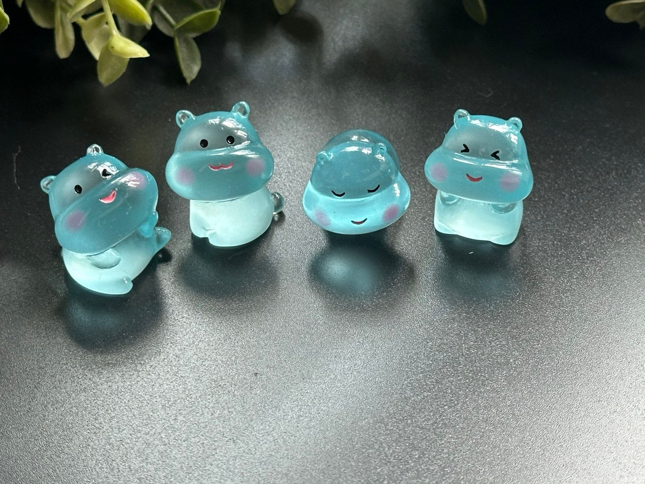 Cute Hippo Figurine Mold – 4 Expressions