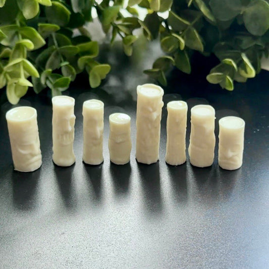 Mini Horror Face Charms – Set of 8 Creepy Totem Figures