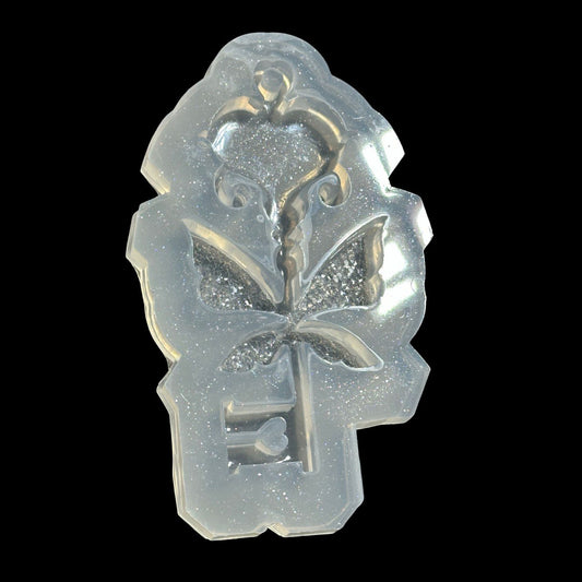 Magic Key Resin Mold with Crystal Wings