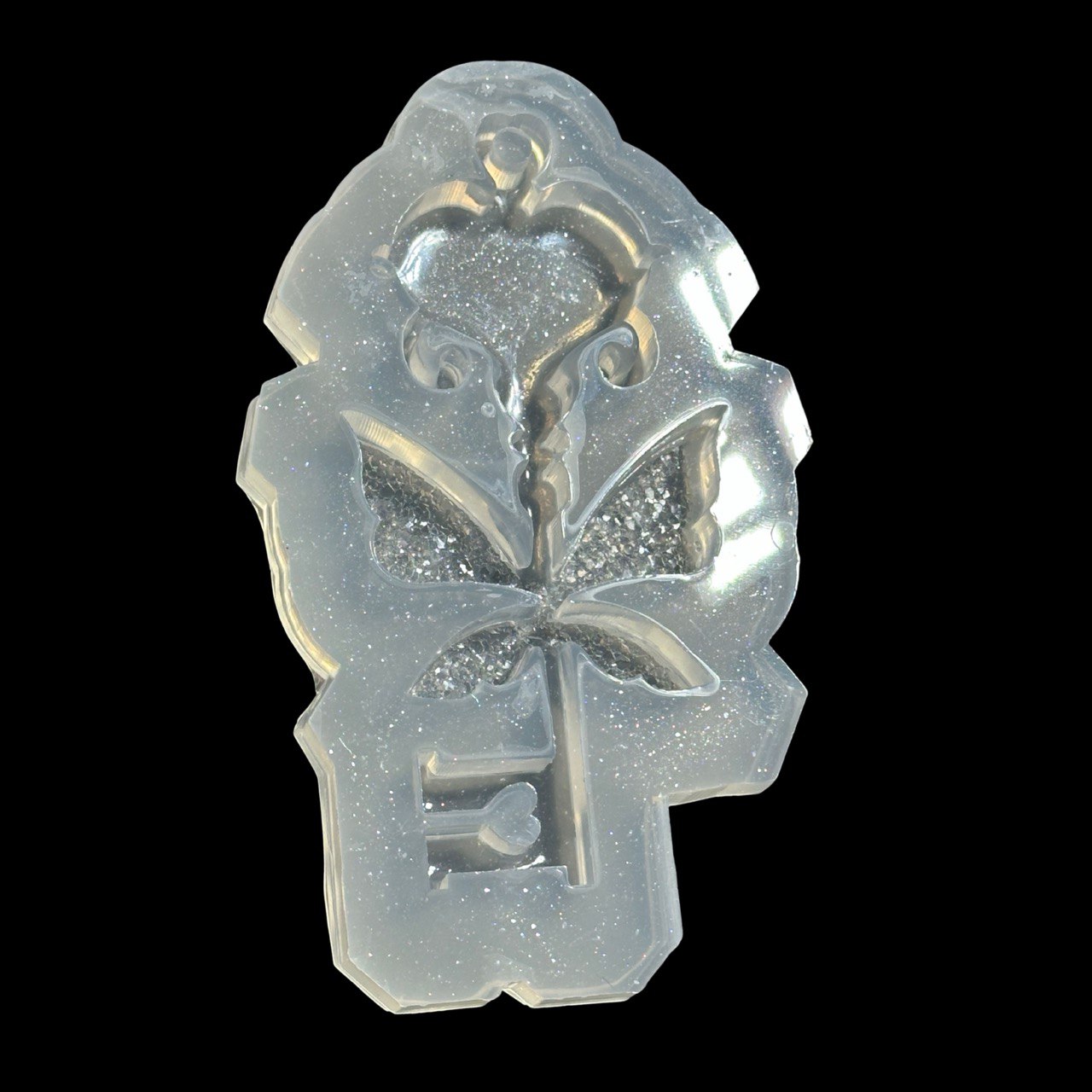Magic Key Resin Mold with Crystal Wings