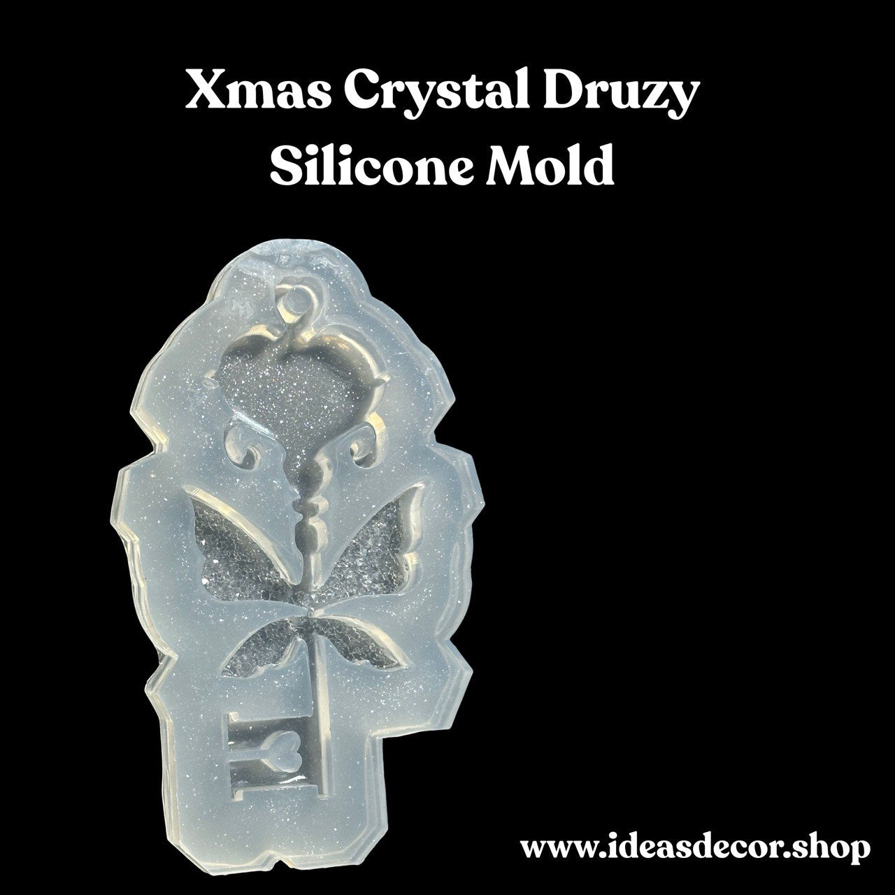 Magic Key Resin Mold with Crystal Wings