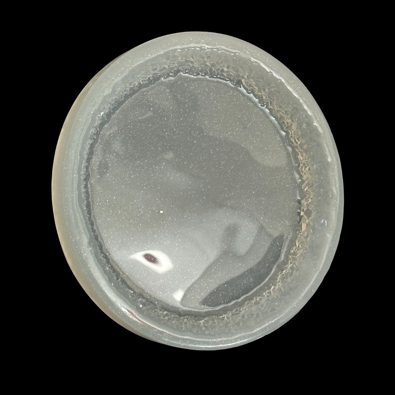 Modern Crystal Edged Tray Mold - Sparkly - New Design!