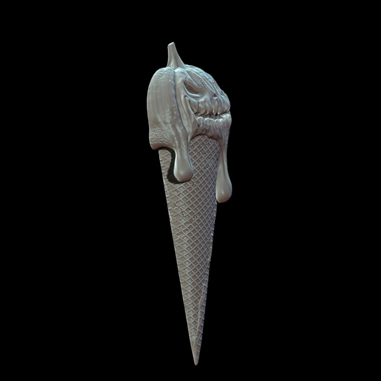 Spooky Pumpkin Ice Cream Silicone Mold
