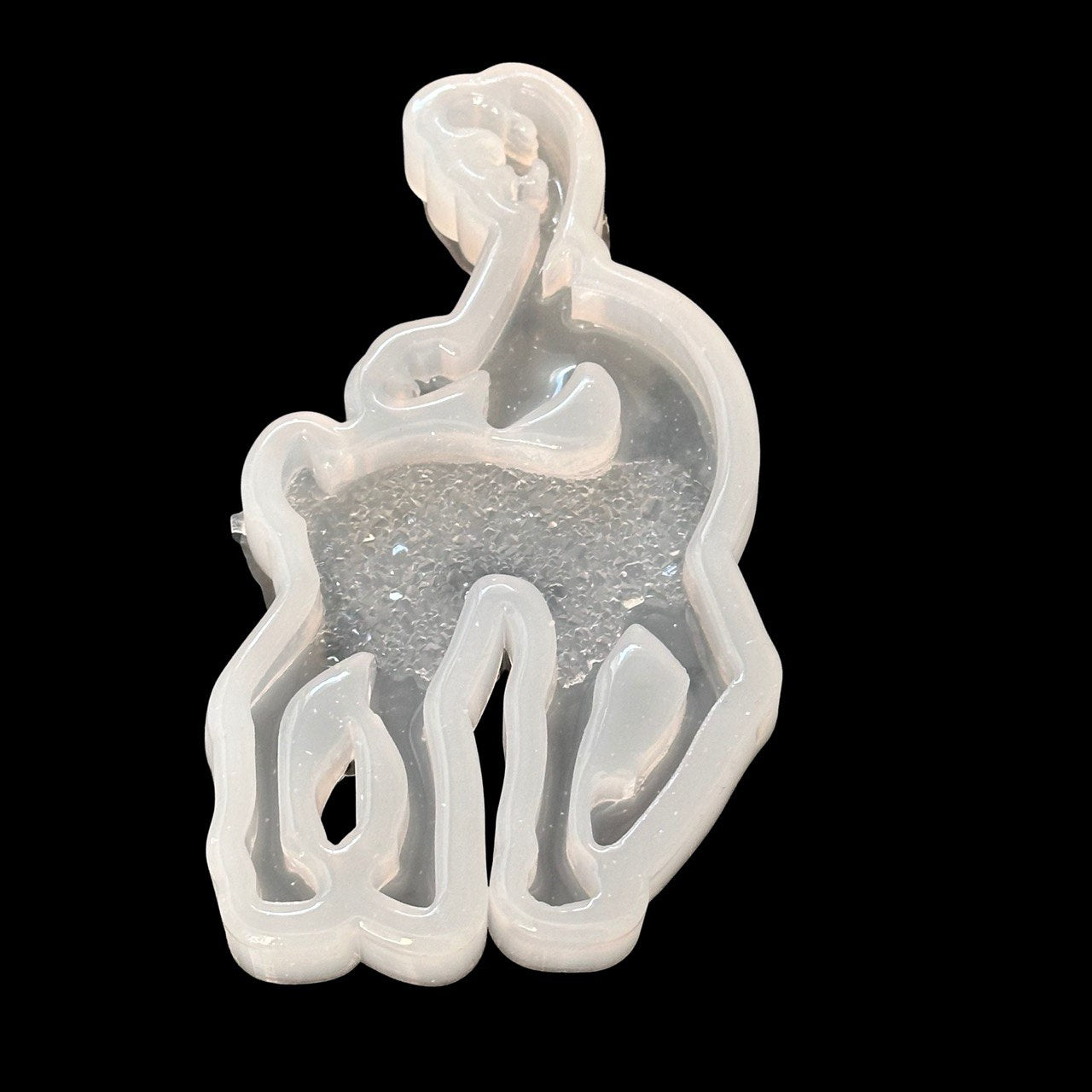 Large Druzy Christmas Deer Silicone Mold