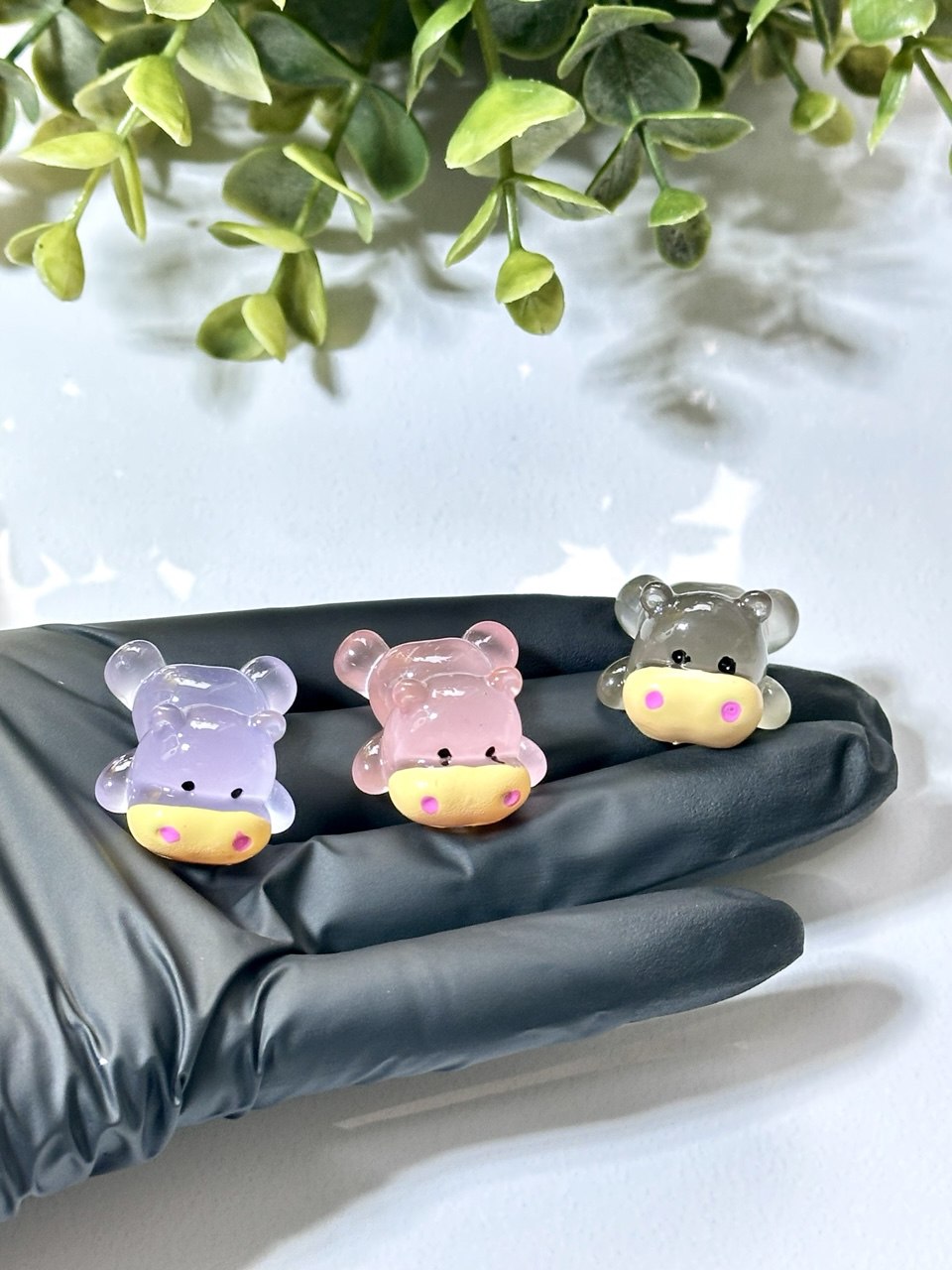 Mini Cow Silicone Mold – 3 Cavity Animal Resin Mold