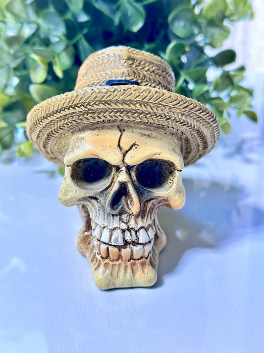 Silicone Mold Skull with Hat – 9 cm