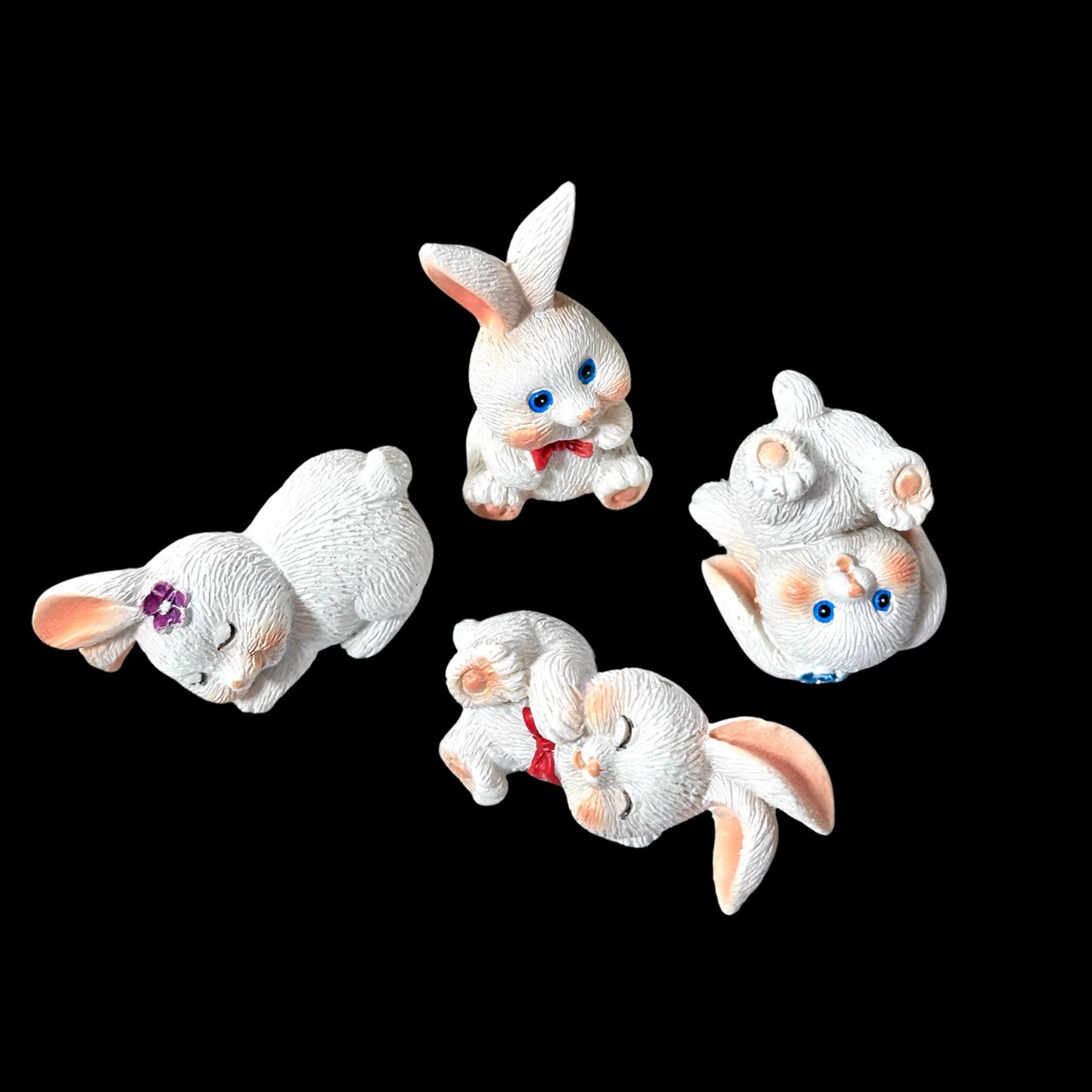 Silicone Mold Bunny Figurines Set of 4 – 2.5–4.5 cm