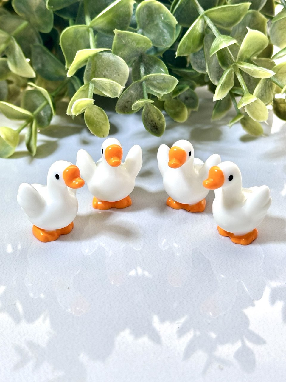 Silicone Mold Goose Figurines Set of 4