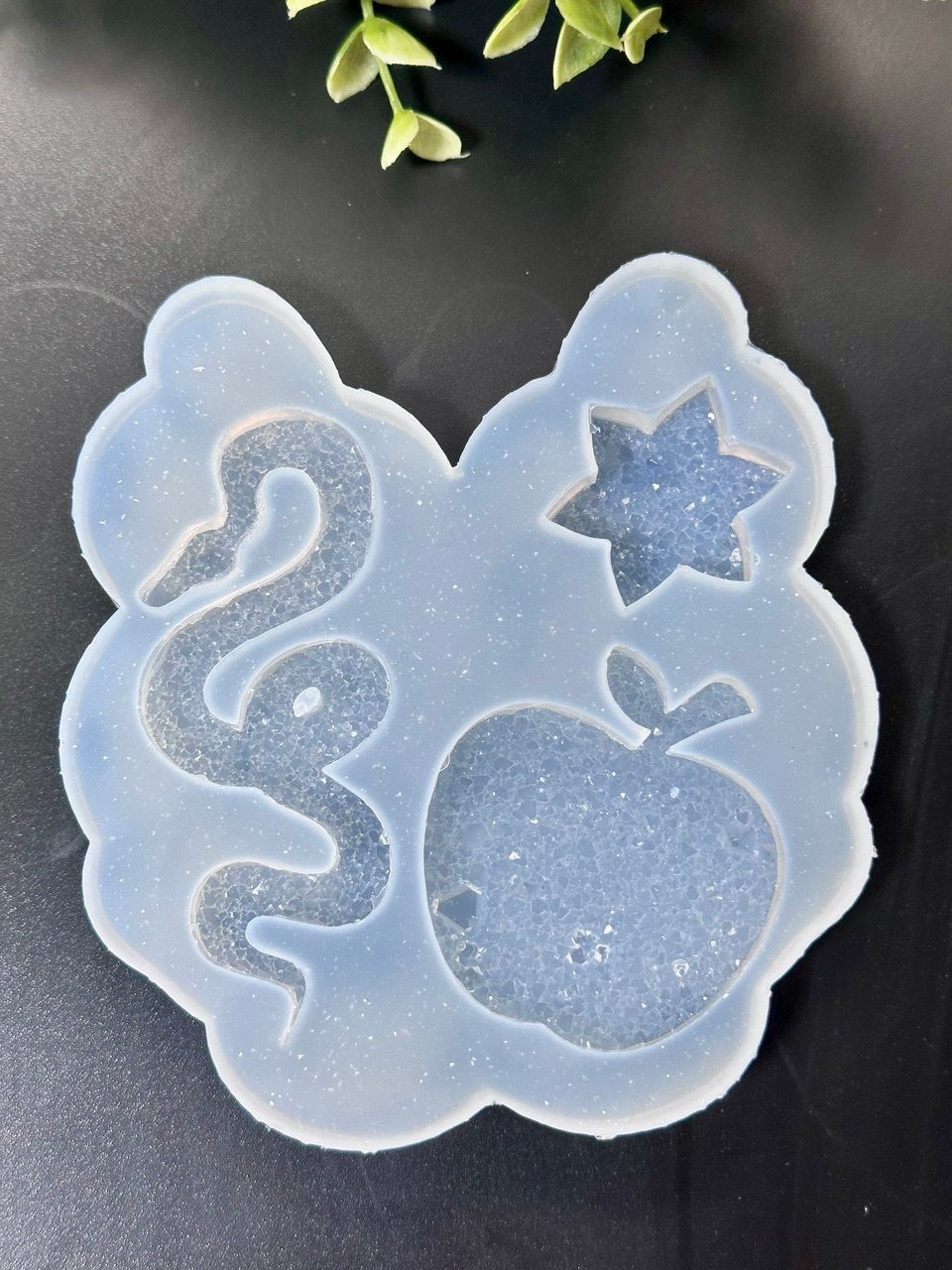 Druzy Crystal Snake Apple Star Silicone Mold
