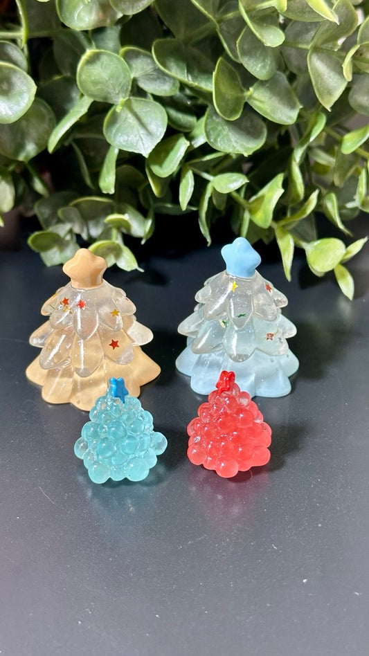 Christmas Tree Silicone Mold | 4 Mini Tree Shapes