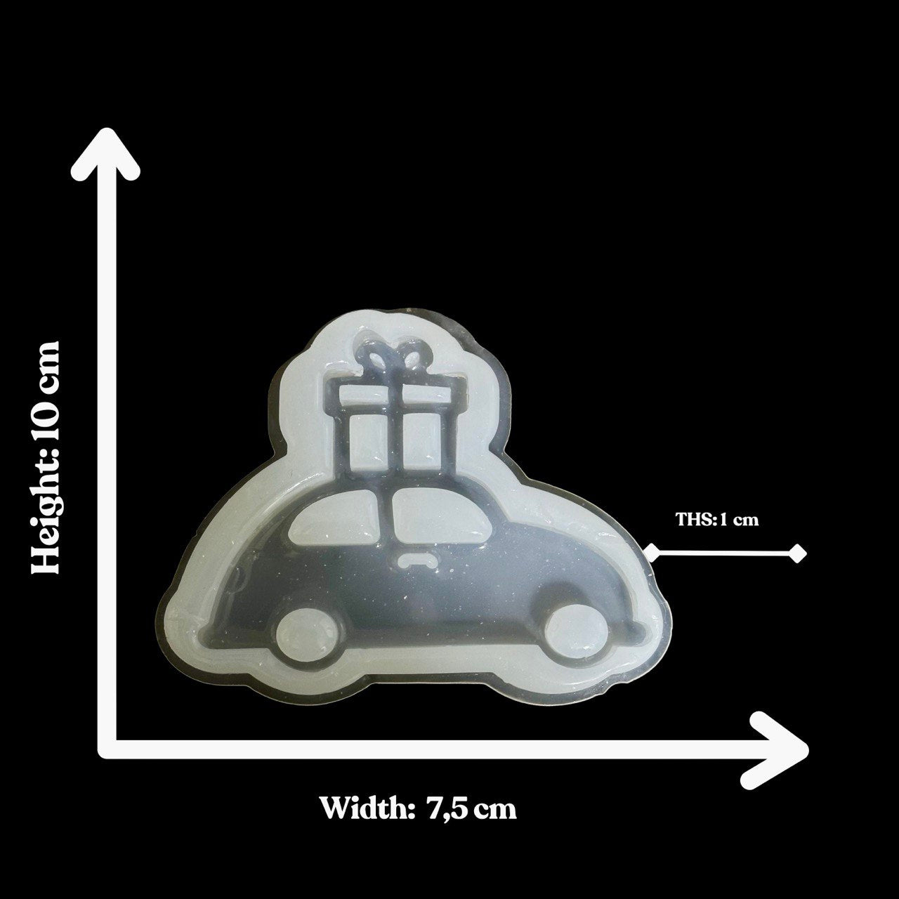 Silicone Car Mold with Gift Shape