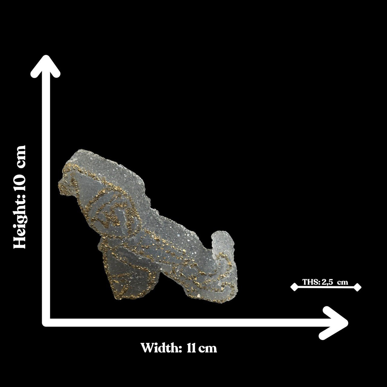 Druzy Crystal Festive Elf Silicone Mold