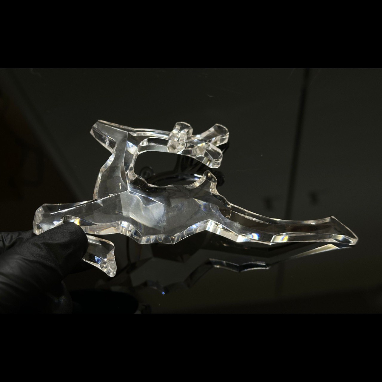 Crystal Reindeer Silicone Mold Large Faceted Ornament