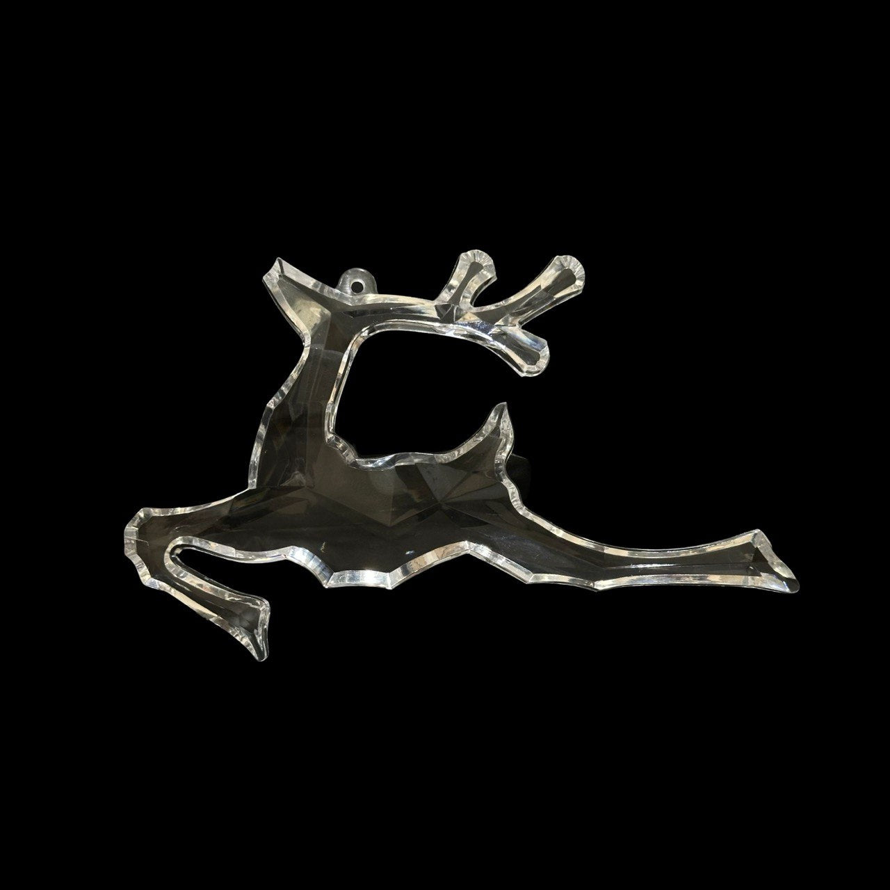 Crystal Reindeer Silicone Mold Large Faceted Ornament