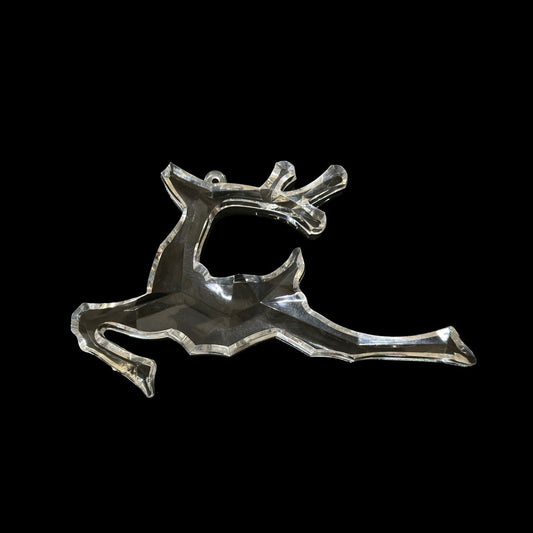 Crystal Reindeer Silicone Mold Large Faceted Ornament