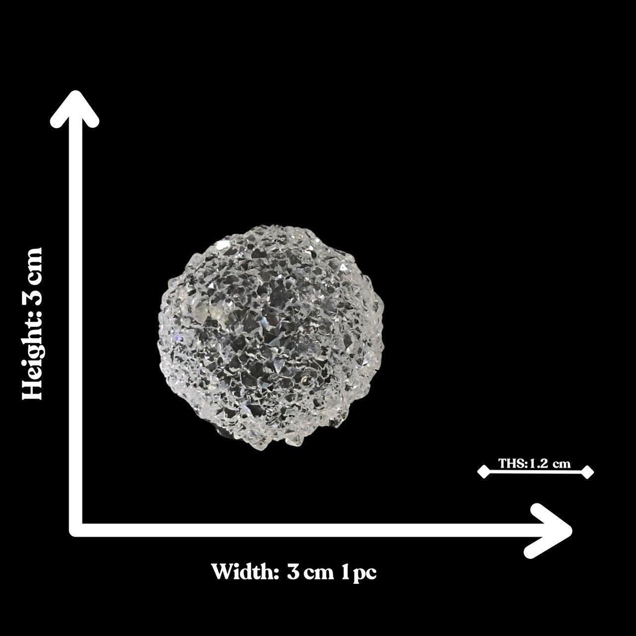 Druzy Crystal Sphere Silicone Mold Textured Ball