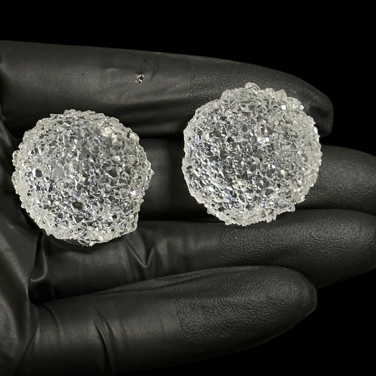 Druzy Crystal Sphere Silicone Mold Textured Ball