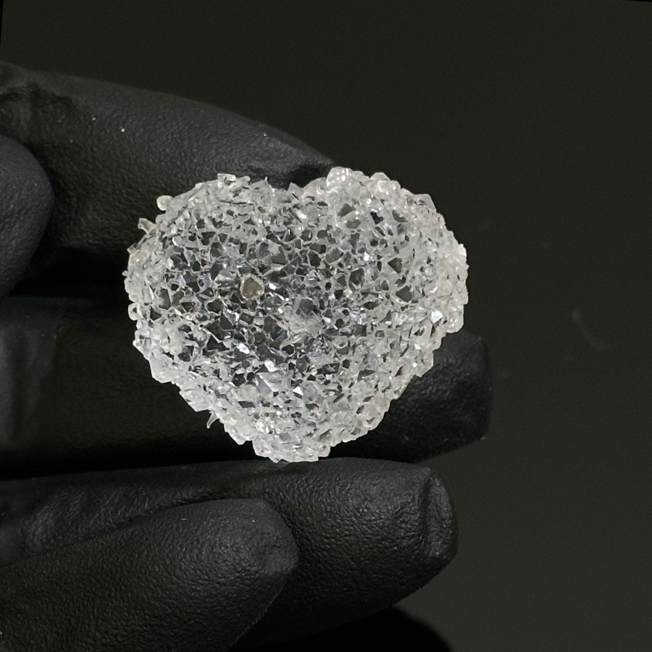 Druzy Crystal Hearts Silicone Mold • Crystal Texture Cabochons