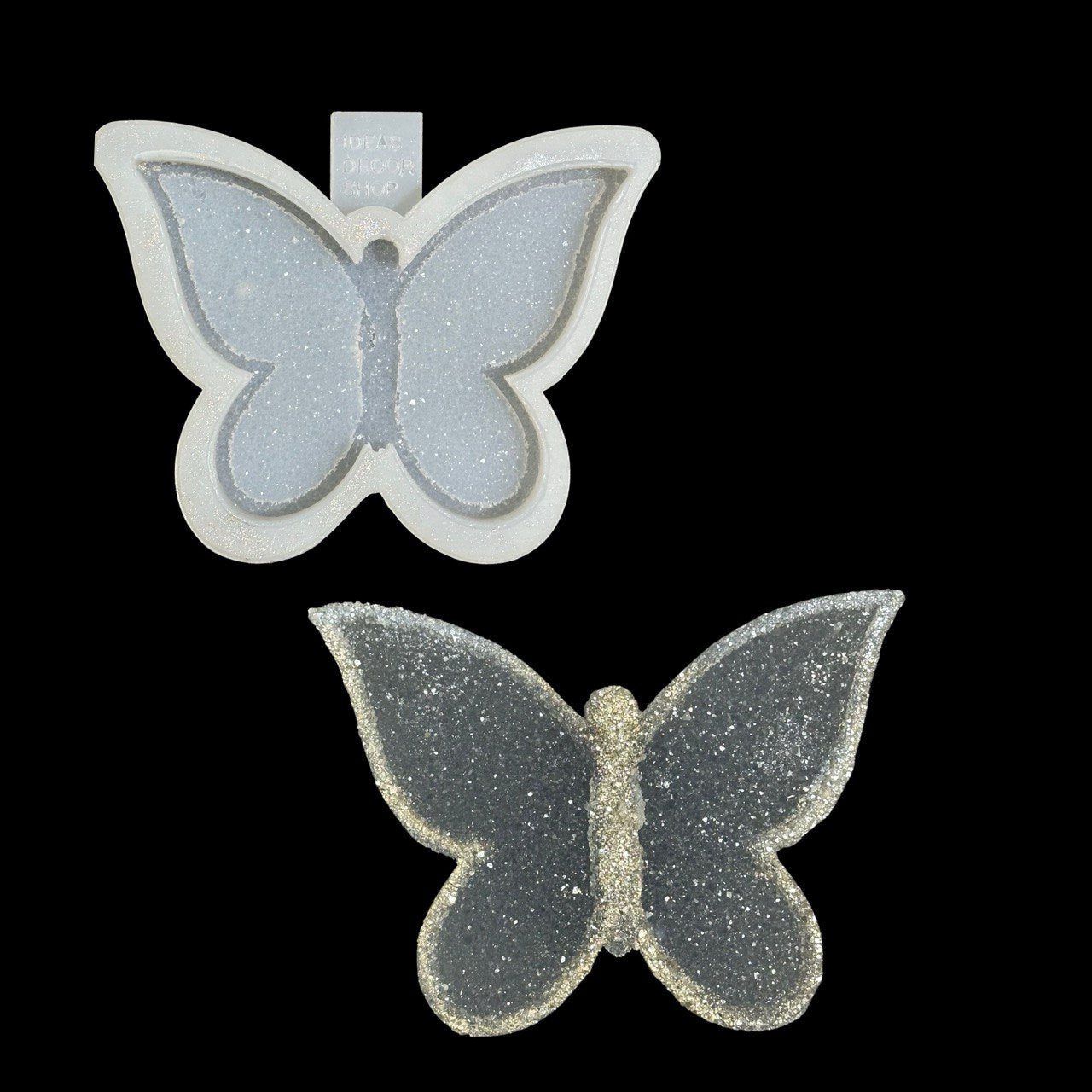 Crystal Butterfly Tray Silicone Mold • Druzy Effect