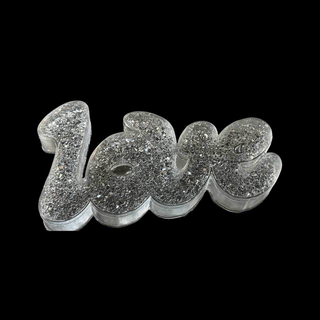 Large Druzy Silicone Mold LOVE