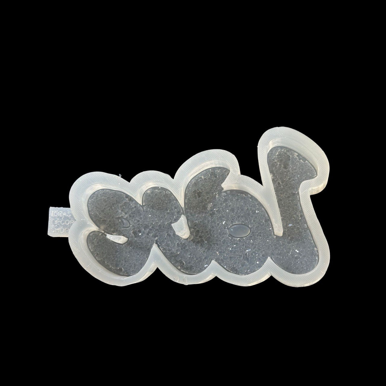 Large Druzy Silicone Mold LOVE