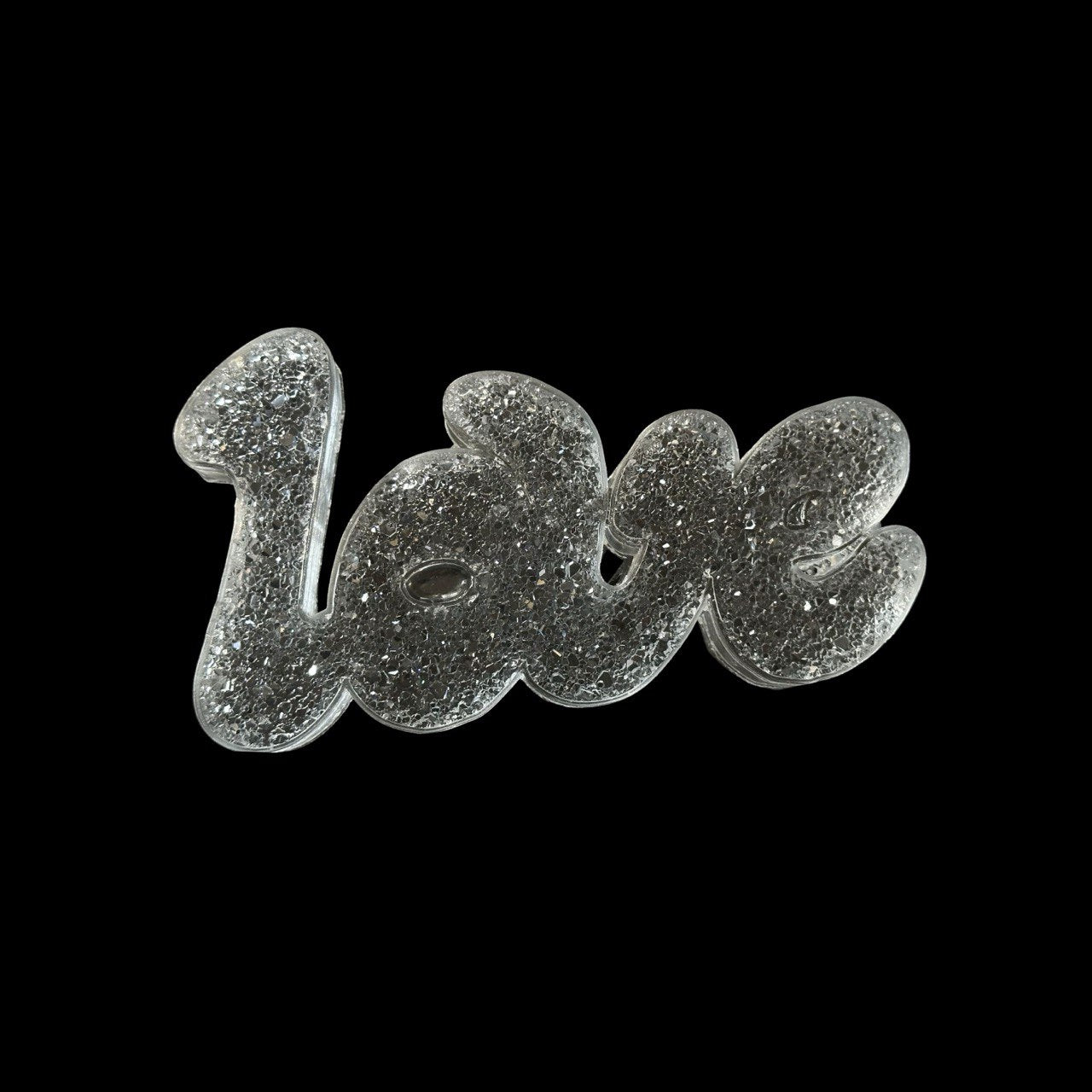 Large Druzy Silicone Mold LOVE