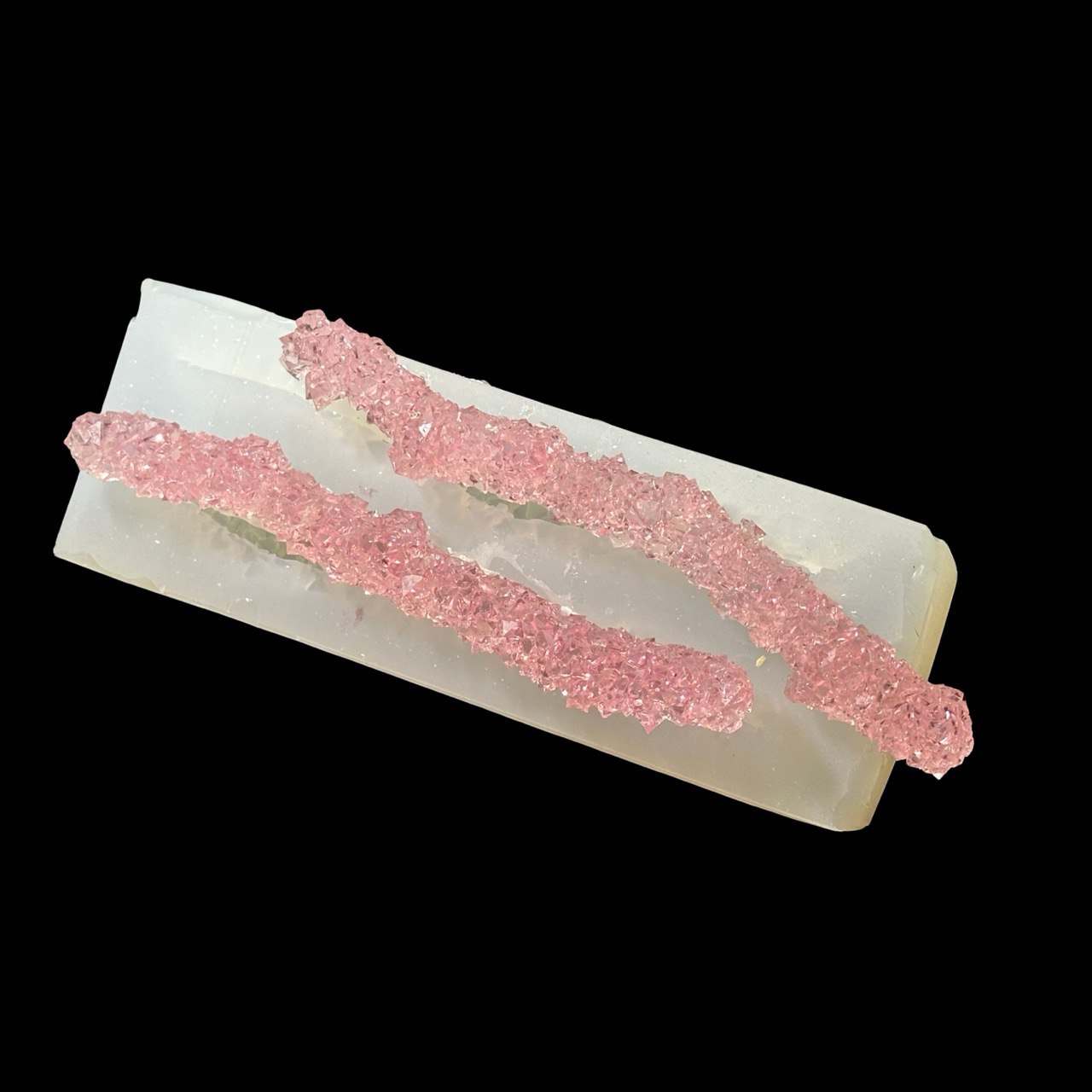 Druzy Icicle Silicone Mold – 2 Resin Crystal Sticks for Hanging Decor