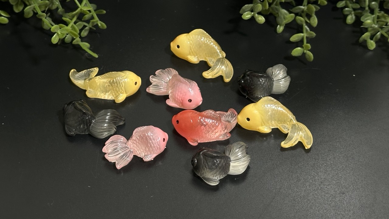 Silicone Mini Koi Charm Mold Set - 9 Designs