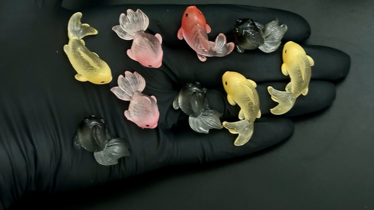 Silicone Mini Koi Charm Mold Set - 9 Designs