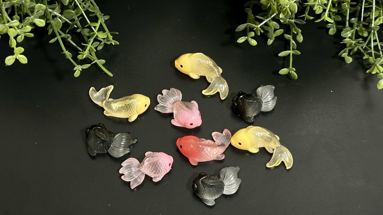 Silicone Mini Koi Charm Mold Set - 9 Designs