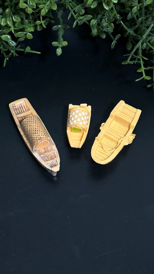 Mini Wooden Fishing Boats Silicone Mold Set