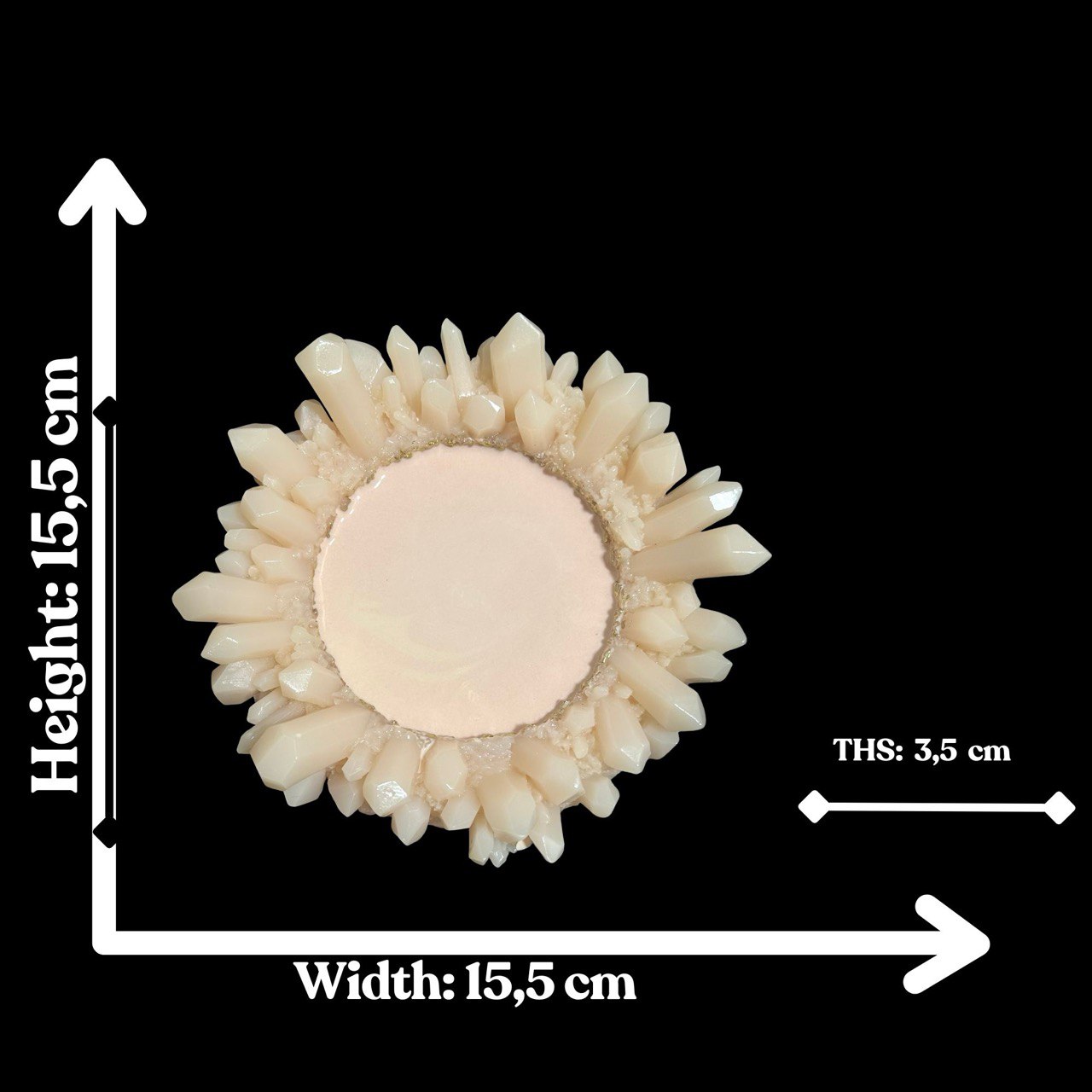 Silicone mold crystal tray