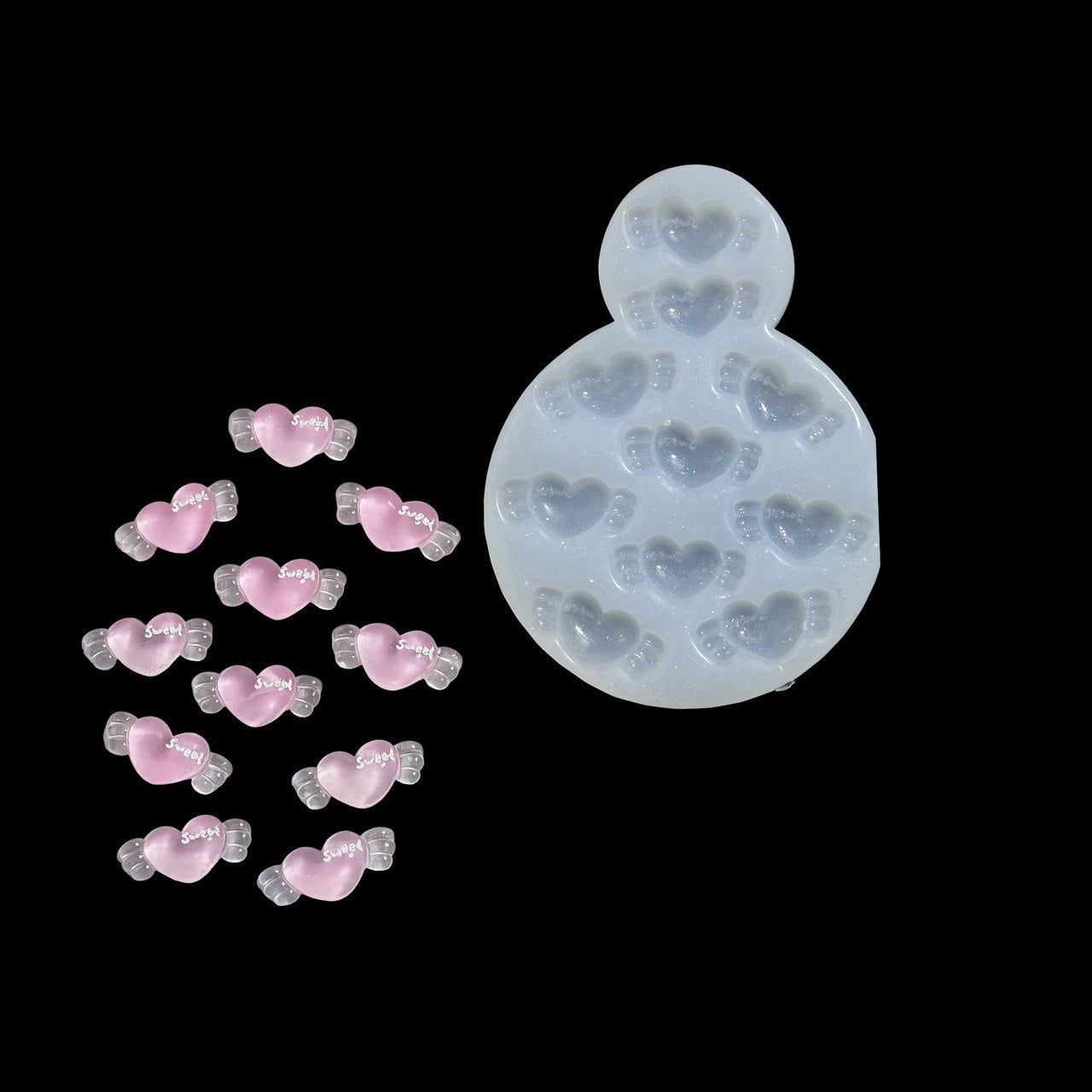 Winged Heart Silicone Mold - Ideas Decor Shop