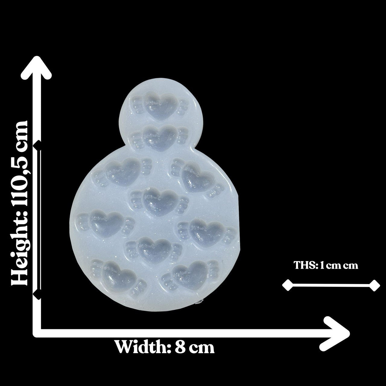 Winged Heart Silicone Mold - Ideas Decor Shop