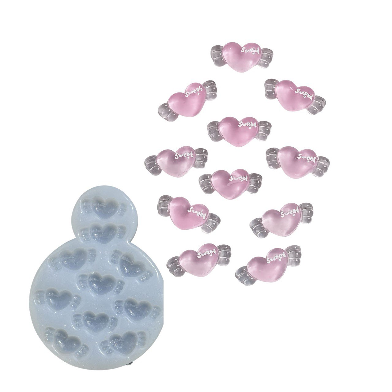 Winged Heart Silicone Mold - Ideas Decor Shop