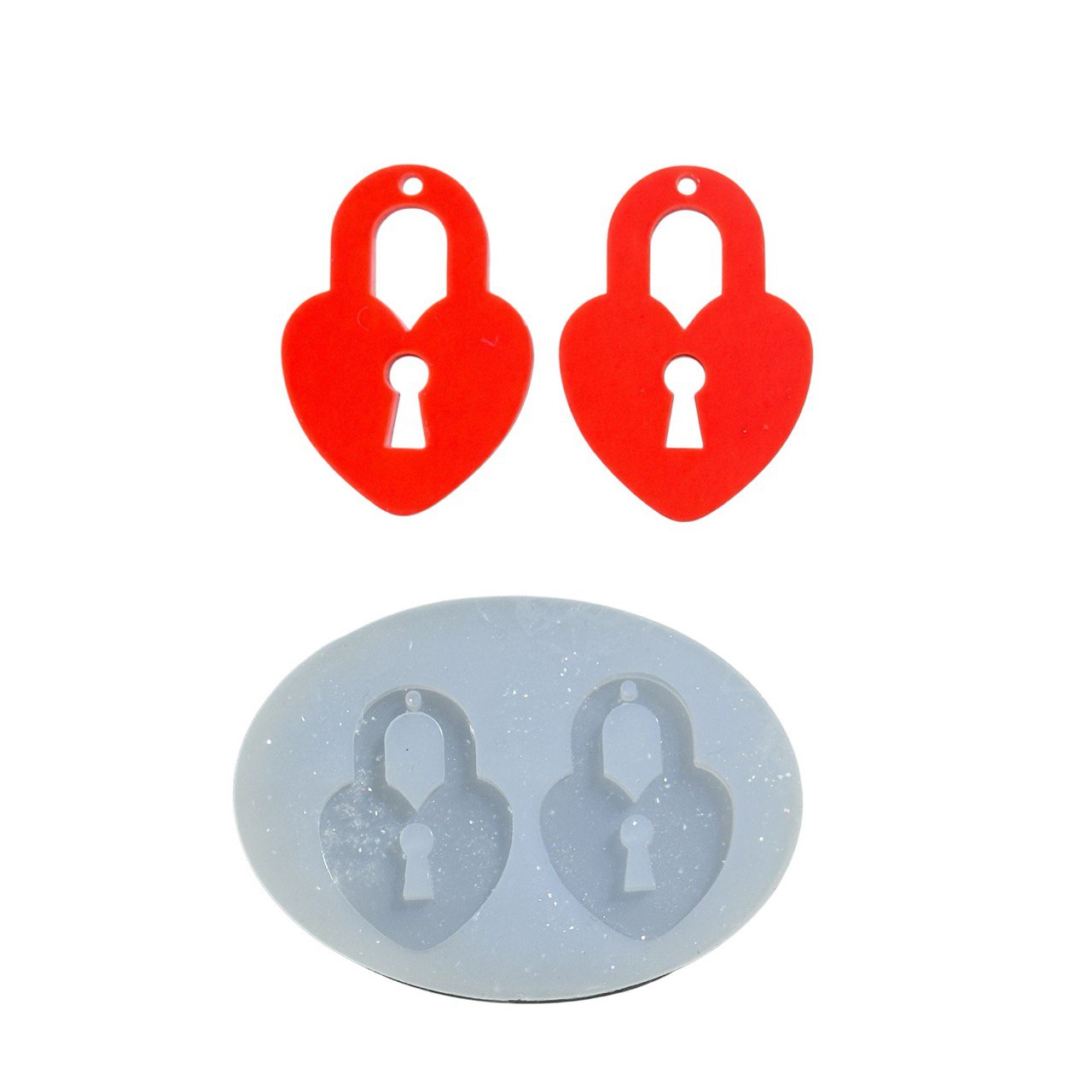 Heart Lock Silicone Mold - Ideas Decor Shop
