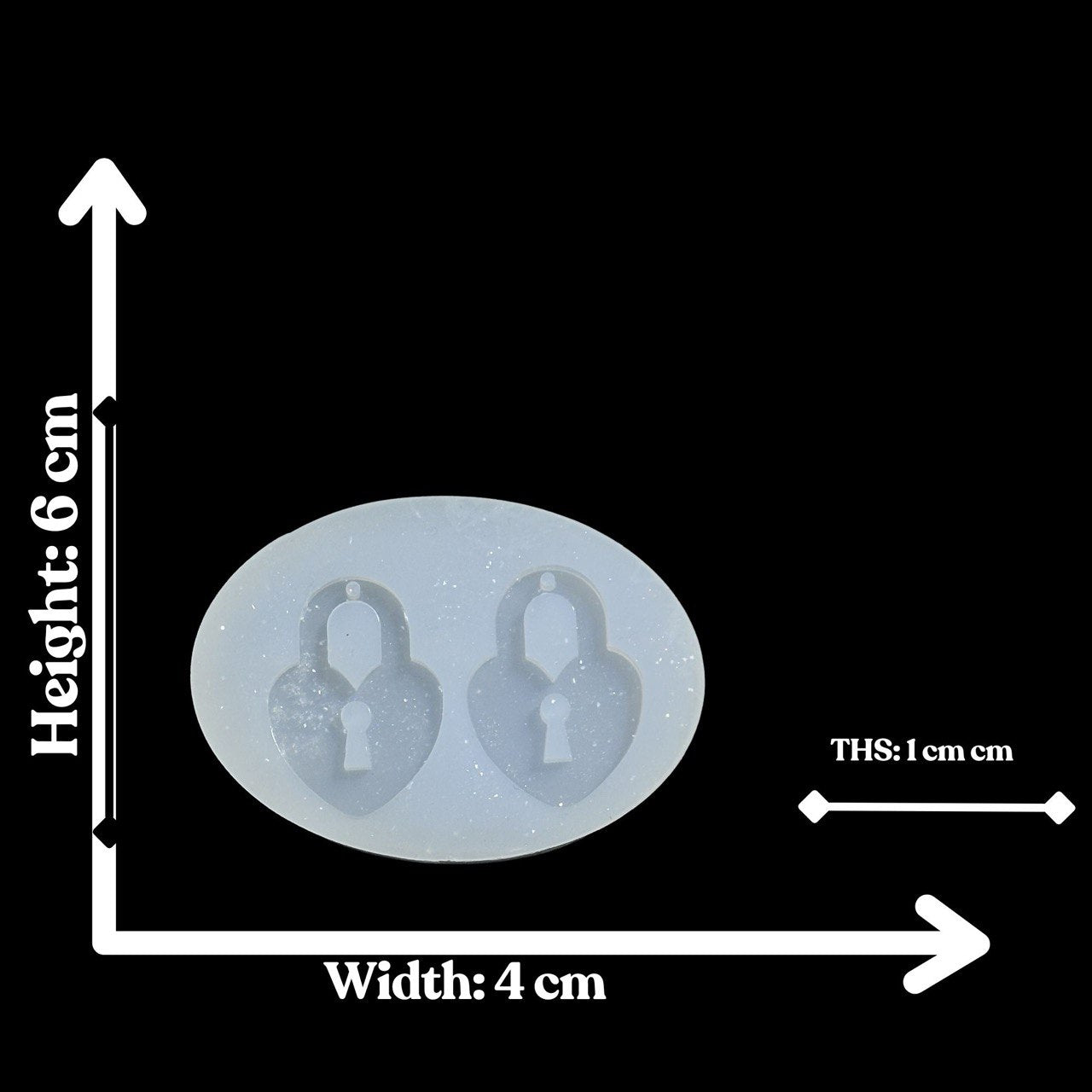 Heart Lock Silicone Mold - Ideas Decor Shop