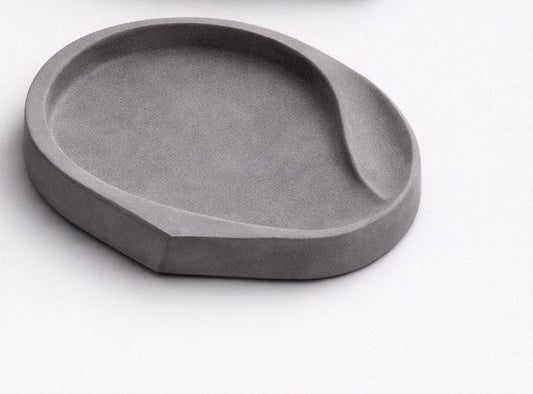 Matte Silicone Mold Organic Stone Collection Tray