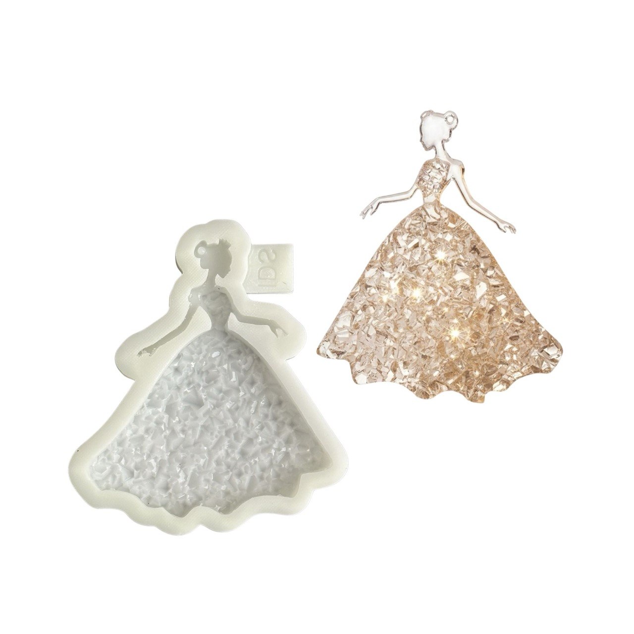 Druzy Christmas Sleigh Ornament Silicone Mold