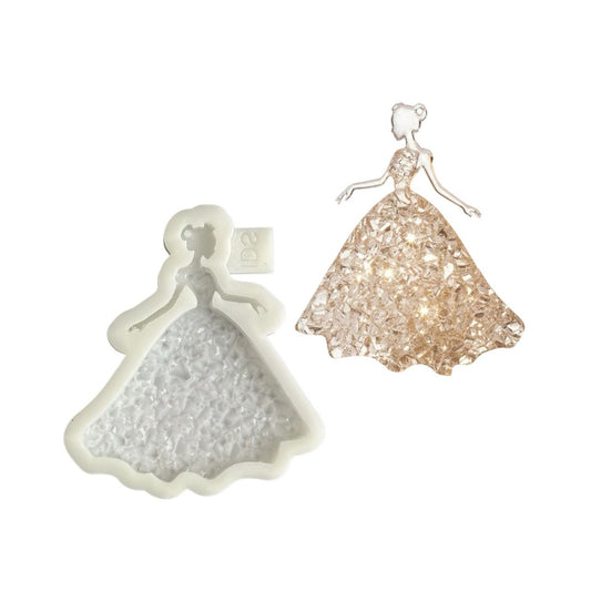 Druzy Christmas Sleigh Ornament Silicone Mold