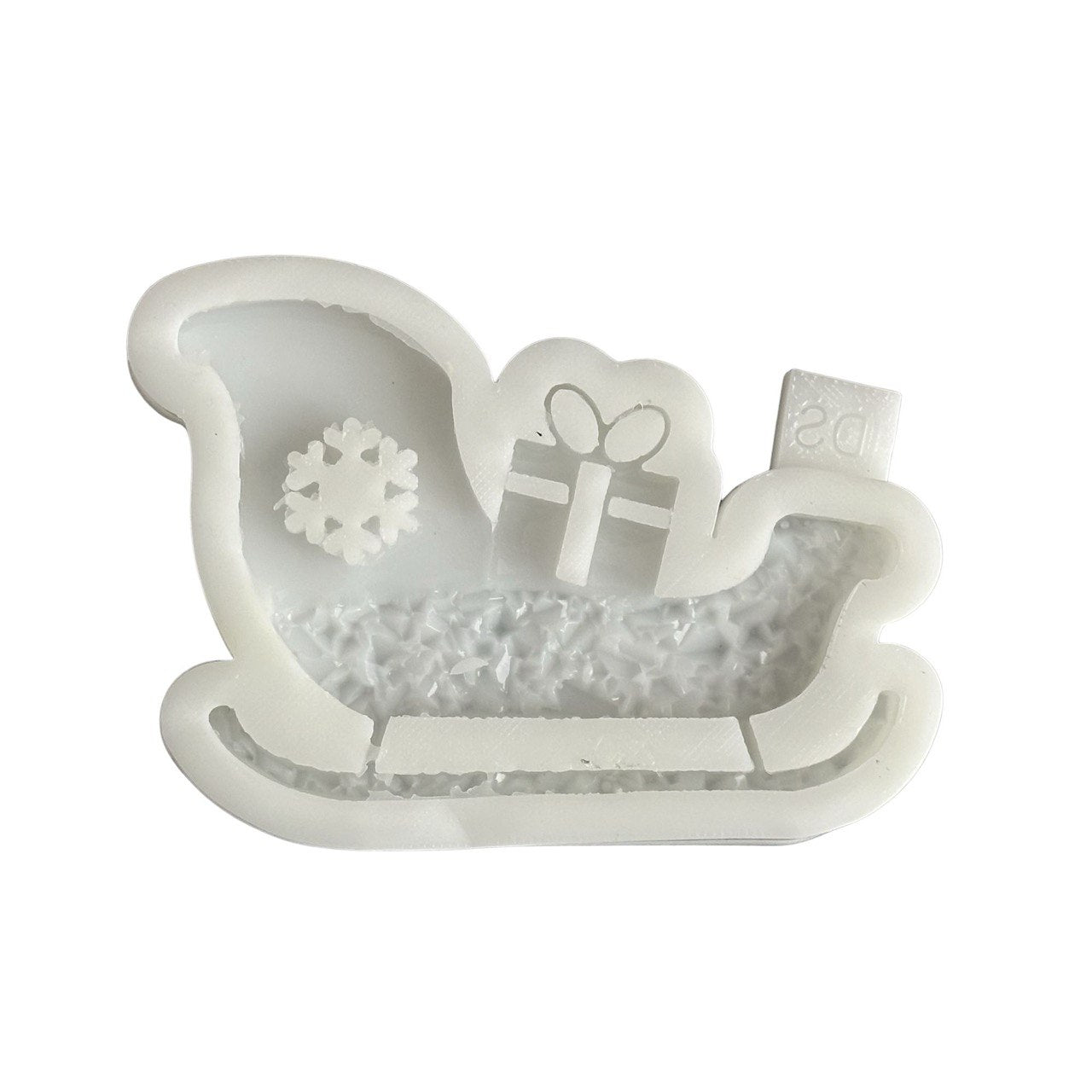 Druzy Christmas Sleigh Ornament Silicone Mold