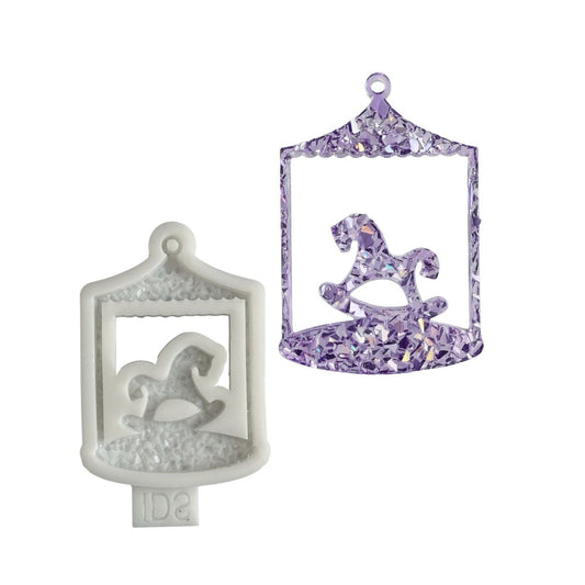 Crystal Rocking Horse Ornament Mold